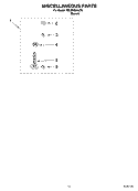 MISCELLANEOUS PARTS OPTIONAL PARTS (NOT INCLUDED) Diagram and Parts List for 7MLSR8544JT6  Whirlpool Washer