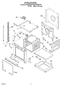 OVEN PARTS Diagram and Parts List for RS610PXGW10  Whirlpool Range
