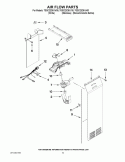 AIR FLOW PARTS Diagram and Parts List for 7GSC22C6XW00  Whirlpool Refrigerator