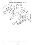 CONTROL PANEL AND LATCH Diagram and Parts List for RM778PXT0  Whirlpool Microwave Oven Combo