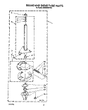 BRAKE AND DRIVE TUBE Diagram and Parts List for KAWE660WWH1  KitchenAid Washer