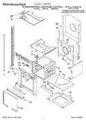 OVEN Diagram and Parts List for KEMS307DBL2  KitchenAid Microwave Oven Combo