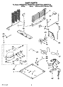 UNIT PARTS Diagram and Parts List for GR2FHTXTB00  Whirlpool Refrigerator