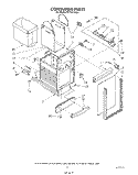 CONTAINER Diagram and Parts List for 7KFCC150S1  KitchenAid Trash Compactor