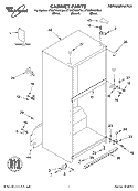 CABINET PARTS Diagram and Parts List for ET8WTKXKQ04  Whirlpool Refrigerator