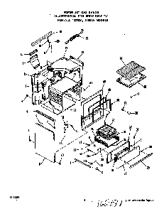 Body Diagram and Parts List for 1335*0A  Roper Range