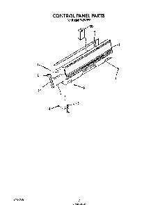 Control Panel Diagram and Parts List for F4357*2  Roper Range