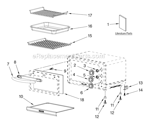 Unit_parts Diagram and Parts List for KCO1005OB0 Onyx Black KitchenAid Miscellaneous