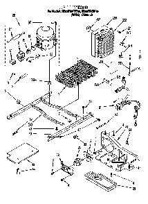 Unit Diagram and Parts List for 824421985  Whirlpool Refrigerator