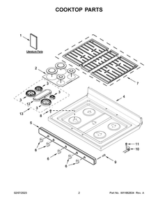 Part Location Diagram of W11450810 Whirlpool Quick start guide