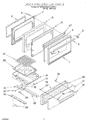 Part Location Diagram of 4372318 Whirlpool PANEL-DRWR
