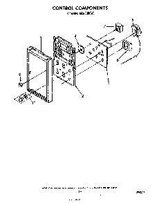 Control Diagram and Parts List for RM978BXSN0  Whirlpool Range