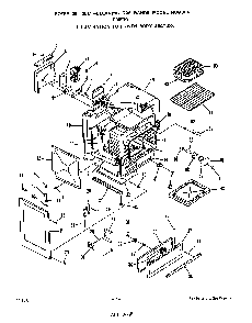 Oven Body Diagram and Parts List for F8857*0  Roper Range
