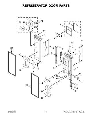 Part Location Diagram of W11330486 Whirlpool User Interface Panel