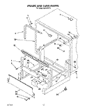 FRAME AND TANK Diagram and Parts List for KUDB220T6  KitchenAid Dishwasher