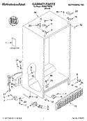 CABINET, LITERATURE Diagram and Parts List for 4KSRS27CHT02  KitchenAid Refrigerator