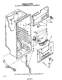 LINER , LIT/OPTIONAL Diagram and Parts List for ET14JMXMWR0  Whirlpool Refrigerator
