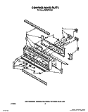 CONTROL PANEL, LIT/OPTIONAL Diagram and Parts List for KEBI271WBL0  KitchenAid Wall Oven