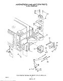 MAGNETRON AND AIR FLOW Diagram and Parts List for RM988PXVN2  Whirlpool Microwave Oven Combo