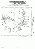 8576353 BURNER ASSEMBLY Diagram and Parts List for WGD8300SE2  Whirlpool Dryer