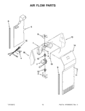 Part Location Diagram of W11429207 Whirlpool COVER-EVAP
