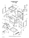 CHASSIS PARTS Diagram and Parts List for IVP33801  Inglis Range