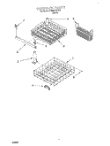 DISHRACK Diagram and Parts List for DU890DWGU2  Whirlpool Dishwasher