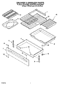 DRAWER & BROILER PARTS Diagram and Parts List for GS440LEMB4  Whirlpool Range