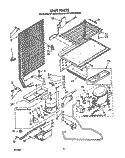 UNIT Diagram and Parts List for ET14CCRWW00  Whirlpool Refrigerator