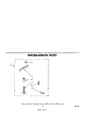 MISCELLANEOUS Diagram and Parts List for LA7450XMW1  Whirlpool Washer
