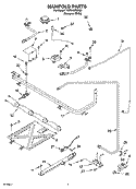 MANIFOLD PARTS Diagram and Parts List for YSF315PEMQ1  Whirlpool Range