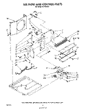 AIR FLOW AND CONTROL Diagram and Parts List for AC1052XS0  Whirlpool Air Conditioner