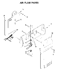 Air flow parts Diagram and Parts List for WRS315SNHW03  Whirlpool Refrigerator