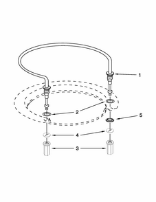 Heater Parts Diagram and Parts List for 66513292K115  Kenmore Dishwasher