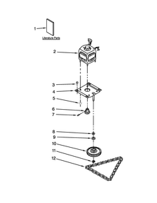 Motor And Drive Parts Diagram and Parts List for GX900QPPS5  Whirlpool Trash Compactor