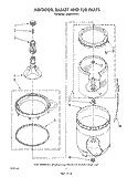 AGITATOR, BASKET, AND TUB Diagram and Parts List for LA8200XWW0  Whirlpool Washer