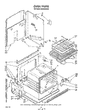 OVEN Diagram and Parts List for RS6300XKW1  Whirlpool Range