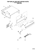 TOP GRILLE AND UNIT COVER Diagram and Parts List for KSSC48QKS01  KitchenAid Refrigerator