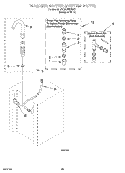 WASHER WATER SYSTEM Diagram and Parts List for BYCWD6274W0  Crosley Washer Dryer Combo