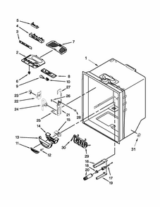 Part Location Diagram of W10585702 Whirlpool Cover