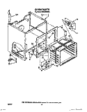 OVEN (CONTINUED) Diagram and Parts List for RF3305XXN0  Whirlpool Range