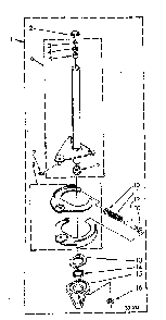 Brake And Drive Tube Diagram and Parts List for LA5580XSN0  Whirlpool Washer