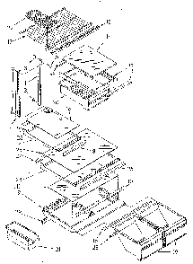 Shelf Diagram and Parts List for ET20GKXSG02  Whirlpool Refrigerator