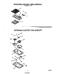 ^electric Grill Diagram and Parts List for 2496*0A  Roper Range