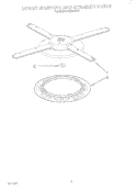 LOWER WASHARM AND STRAINER Diagram and Parts List for KUDJ230Y2  KitchenAid Dishwasher