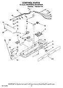 CONTROL PARTS Diagram and Parts List for MSD2258KEU00  Whirlpool Refrigerator