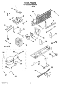 UNIT PARTS Diagram and Parts List for MTB1852VRW01  Whirlpool Refrigerator