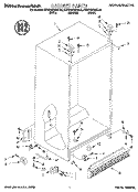 CABINET Diagram and Parts List for KSRP22QDAL02  KitchenAid Refrigerator