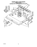 DOOR AND LATCH Diagram and Parts List for 4KUDA220T5  KitchenAid Dishwasher