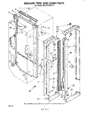 BREAKER TRIM AND LINER Diagram and Parts List for EHD262MKWR0  Whirlpool Refrigerator